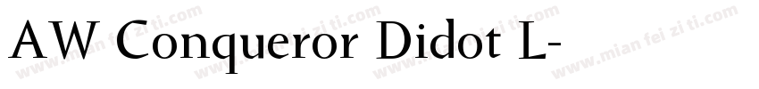 AW Conqueror Didot L字体转换